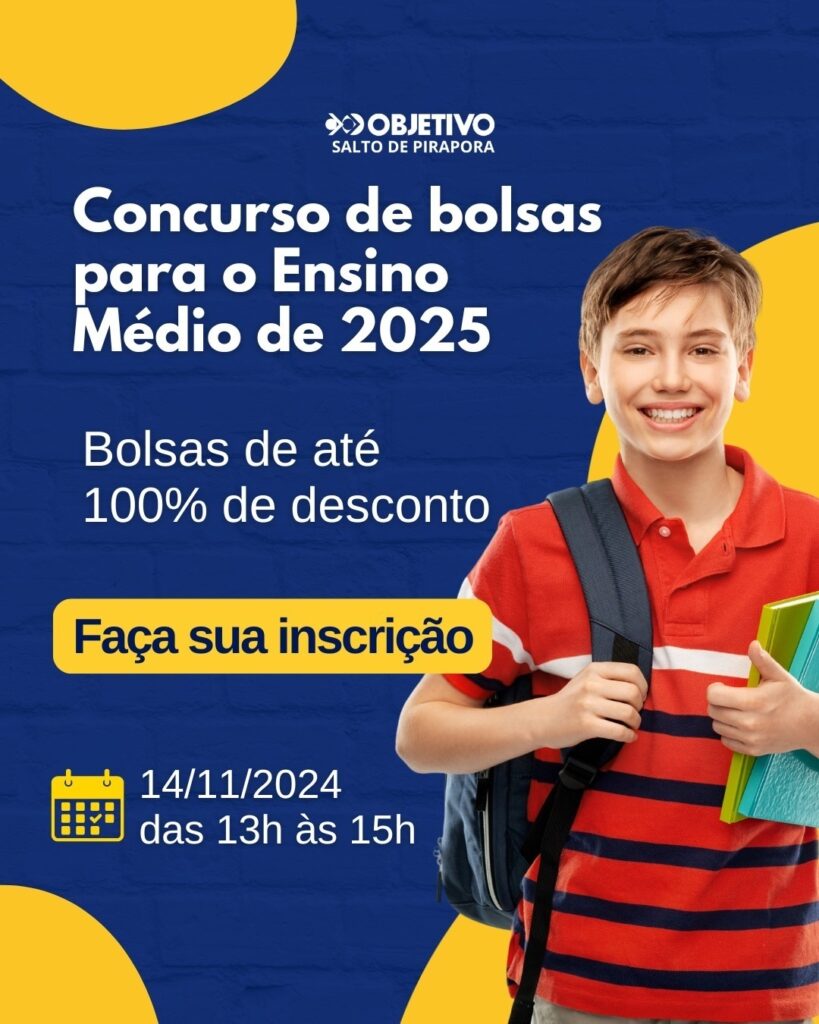 Bolsa estudo ensino médio 2025